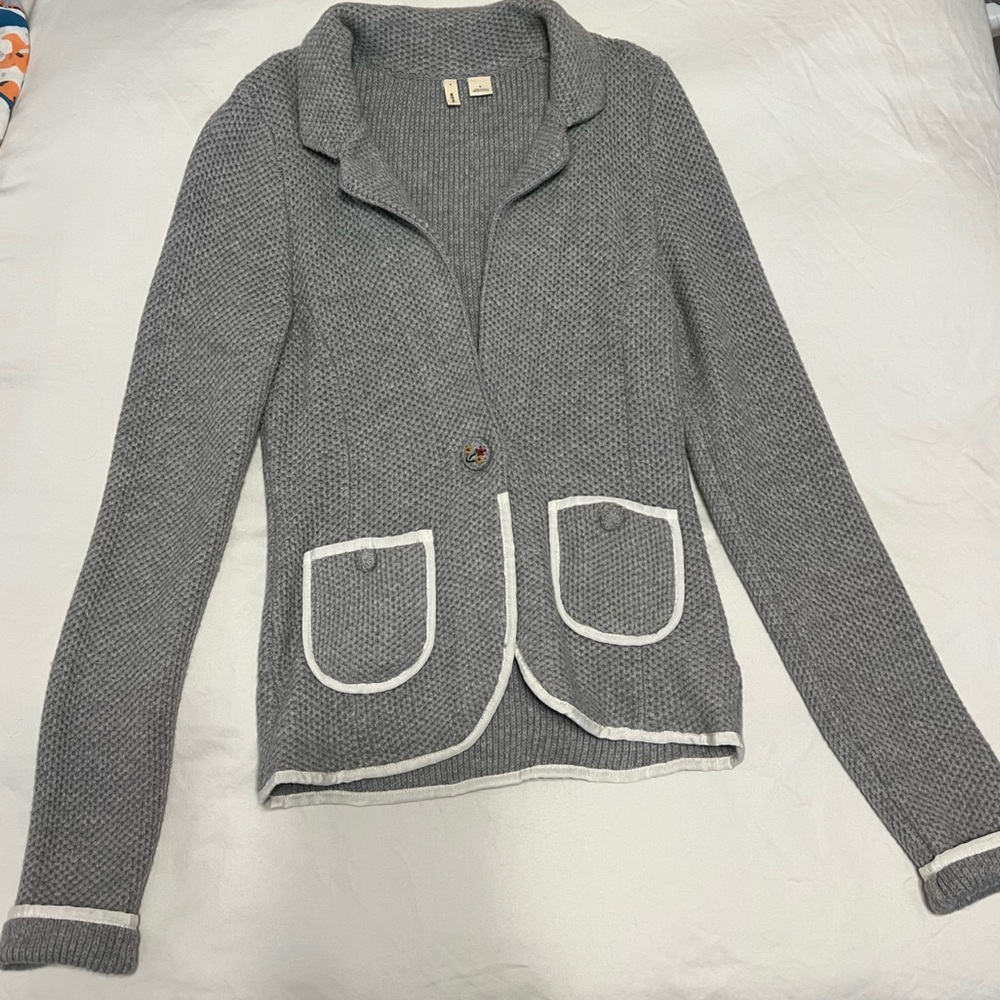 Anthropologie sweater blazer